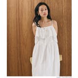 ［White］ | レースフリルワンピース | coca