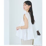ふんわりギャザーで涼やか、コットンギャザーブラウス | coca | 詳細画像5 