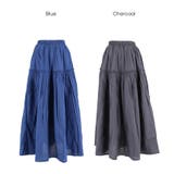 コットンボイルギャザー切り替えスカート | coca | 詳細画像18 