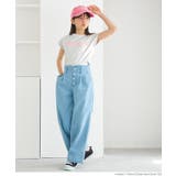 親子お揃いフレンチスリーブロゴプリントTシャツ | coca | 詳細画像11