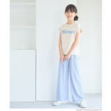 ［Ivory］ | 親子お揃いフレンチスリーブロゴプリントTシャツ | coca