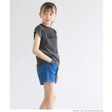 親子お揃いフレンチスリーブロゴプリントTシャツ | coca | 詳細画像5