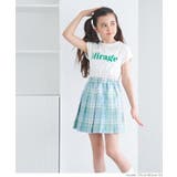 ［B］ | 親子お揃いフレンチスリーブロゴプリントTシャツ | coca