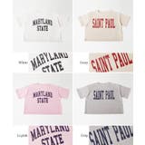 親子お揃いクロップド丈ロールアッププリントTシャツ キッズ | coca | 詳細画像19