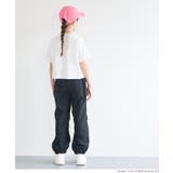 親子お揃いクロップド丈ロールアッププリントTシャツ キッズ | coca | 詳細画像4