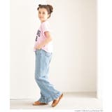 親子お揃いクロップド丈ロールアッププリントTシャツ キッズ | coca | 詳細画像6