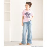 親子お揃いクロップド丈ロールアッププリントTシャツ キッズ | coca | 詳細画像9