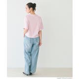 クロップド丈ロールアッププリントTシャツ レディース | coca | 詳細画像14