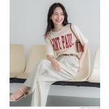 クロップド丈ロールアッププリントTシャツ レディース | coca | 詳細画像22