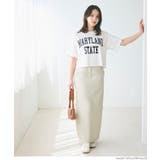 クロップド丈ロールアッププリントTシャツ レディース | coca | 詳細画像6