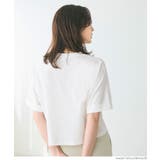 クロップド丈ロールアッププリントTシャツ レディース | coca | 詳細画像7