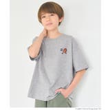 ［Gray］ | ワンポイント刺繍Tシャツ キッズ | coca
