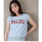 ［Lt.Blue］ | OE天竺コンパクトロゴプリントTシャツ レディース | coca