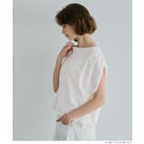 ［White］ | 袖タックTシャツ | coca