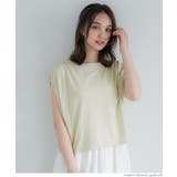 ［Lt.green］ | 袖タックTシャツ | coca