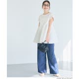 シンプルなのに、ちゃんと華やか。クルーネックドッキングギャザートップス | coca | 詳細画像16 