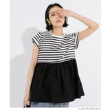 シンプルなのに、ちゃんと華やか。クルーネックドッキングギャザートップス | coca | 詳細画像20 