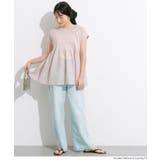 シンプルなのに、ちゃんと華やか。クルーネックドッキングギャザートップス | coca | 詳細画像21 