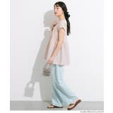 シンプルなのに、ちゃんと華やか。クルーネックドッキングギャザートップス | coca | 詳細画像24 