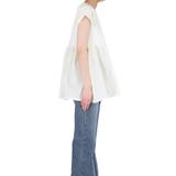 シンプルなのに、ちゃんと華やか。クルーネックドッキングギャザートップス | coca | 詳細画像7 