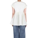 シンプルなのに、ちゃんと華やか。クルーネックドッキングギャザートップス | coca | 詳細画像8 