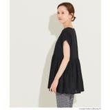 シンプルなのに、ちゃんと華やか。クルーネックドッキングギャザートップス | coca | 詳細画像10 