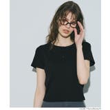 ［Black］ | リブヘンリーネックTシャツ | coca