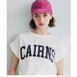 フレンチスリーブロゴプリントTシャツ | coca | 詳細画像13