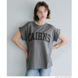 フレンチスリーブロゴプリントTシャツ | coca | 詳細画像17