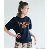 ［Navy］ | テールカットロゴTシャツ | coca