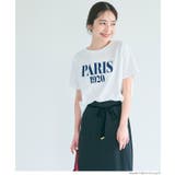 ［Ivory］ | テールカットロゴTシャツ | coca