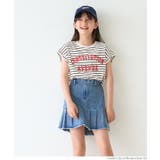 ［Border］ | 親子お揃いレギュラーウェイトロールアップロゴTシャツ キッズ | coca