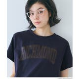 ［Navy］ | 秋コーデにぴったりなサイドスリットプリントTシャツ | coca