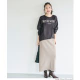 ［Charcoal］ | リラクシーなシルエットとロゴデザインが映えるドルマンロゴTシャツ | coca