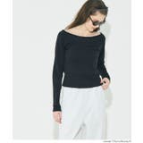 滑らかな肌触りと美シルエットが魅力のスムースラグランオフショルダートップス | coca | 詳細画像20 