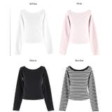 滑らかな肌触りと美シルエットが魅力のスムースラグランオフショルダートップス | coca | 詳細画像29 