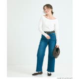 滑らかな肌触りと美シルエットが魅力のスムースラグランオフショルダートップス | coca | 詳細画像10 