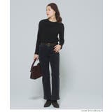 シンプルで使いやすい、リブ素材のクルーネック長袖Tシャツ | coca | 詳細画像12