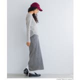 シンプルで使いやすい、リブ素材のクルーネック長袖Tシャツ | coca | 詳細画像15