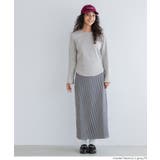 シンプルで使いやすい、リブ素材のクルーネック長袖Tシャツ | coca | 詳細画像17