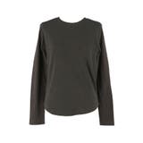 シンプルで使いやすい、リブ素材のクルーネック長袖Tシャツ | coca | 詳細画像4