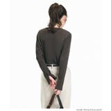 シンプルで使いやすい、リブ素材のクルーネック長袖Tシャツ | coca | 詳細画像8