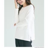 コットンスムースサイドスリットTシャツ レディース | coca | 詳細画像7 