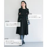 エンボスAライン長袖ワンピース | coca | 詳細画像7