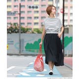 ふんわりボーダー切り替えロングワンピースcocaオリジナル 石田一帆さん着用 | coca | 詳細画像15