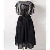 ふんわりボーダー切り替えロングワンピースcocaオリジナル 石田一帆さん着用 | coca | 詳細画像2