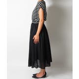 ふんわりボーダー切り替えロングワンピースcocaオリジナル 石田一帆さん着用 | coca | 詳細画像5