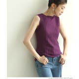 ［Purple］ | ニット レディース ノースリーブ | coca
