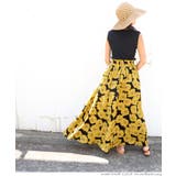 レトロ花柄フレアロングスカート | coca | 詳細画像12 