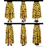 レトロ花柄フレアロングスカート | coca | 詳細画像13 